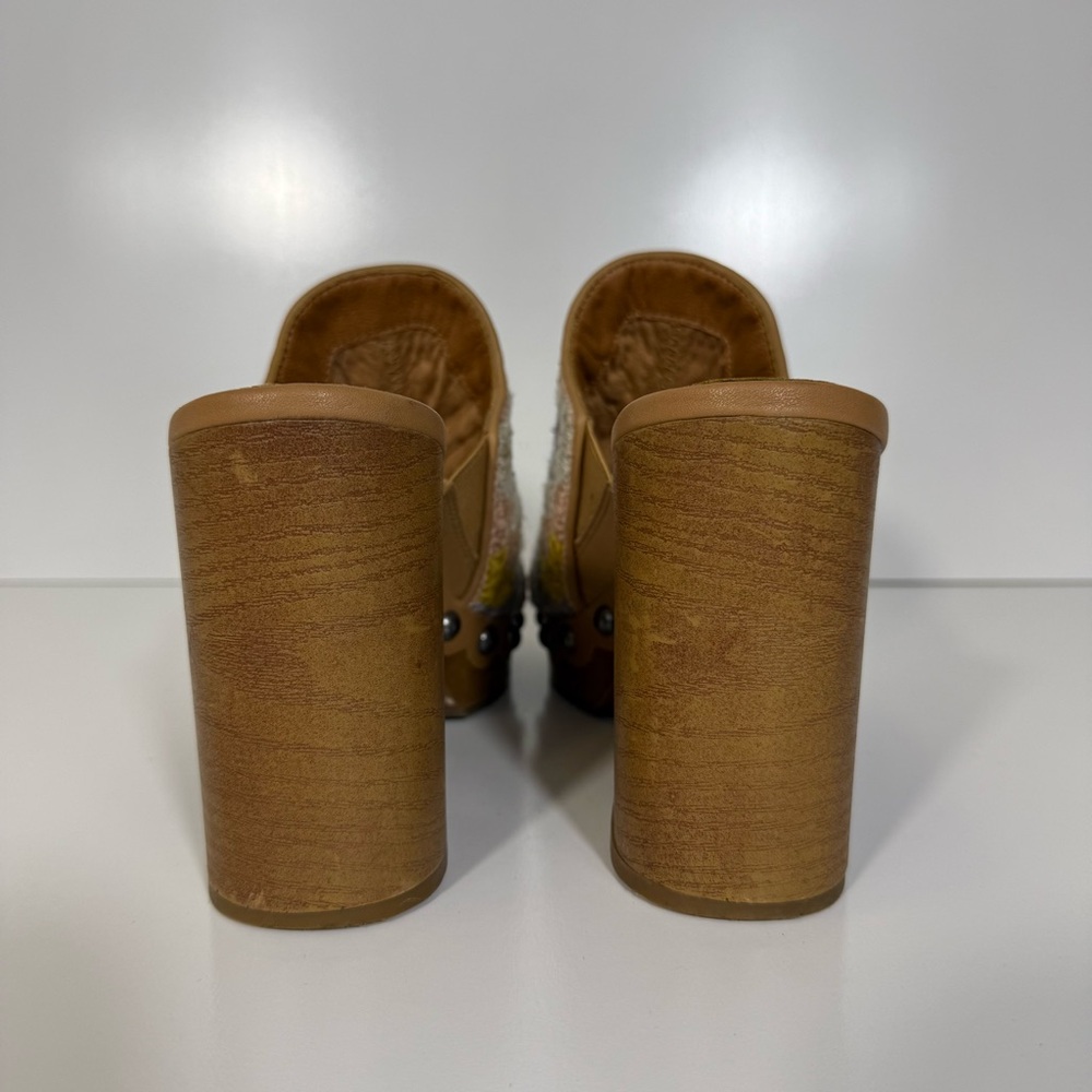 Lucky Brand Immia Crochet High Heel Clogs - Picture 7 of 9